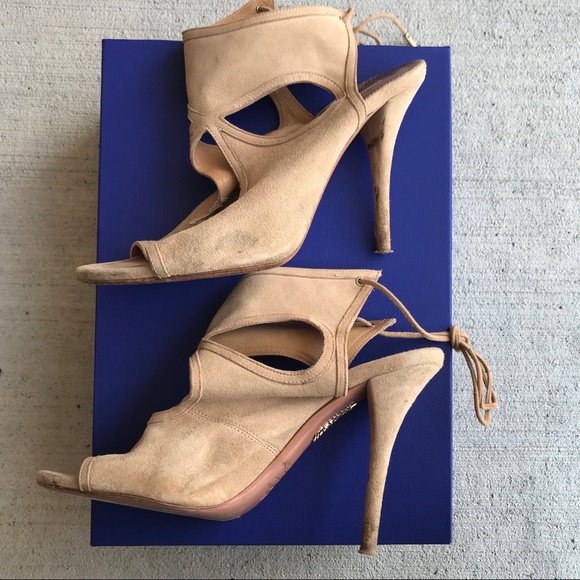 aquazzura nude heels